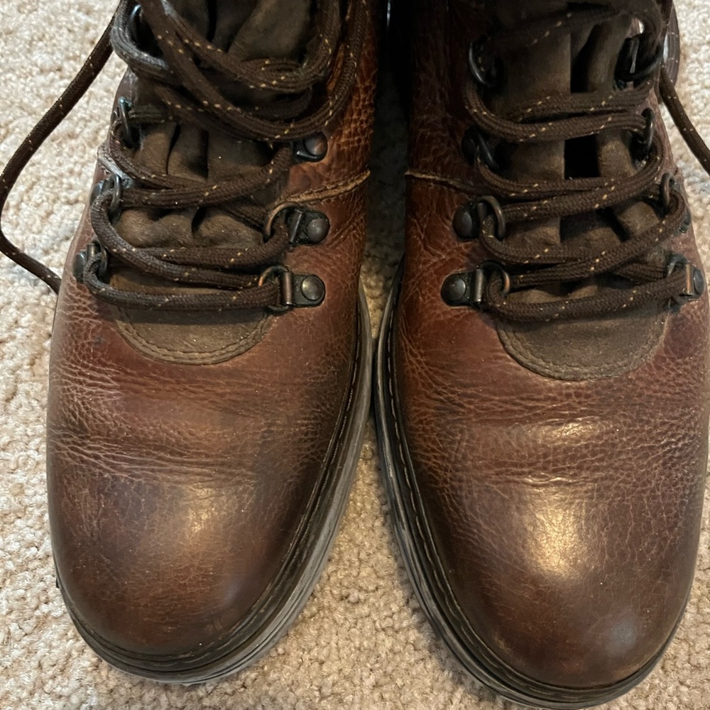 Johnston & Murphy Brown Leather Lace-Up Men's Boots